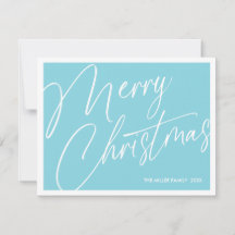 Tarjeta de Navidad Minimalista Moderna Personaliza