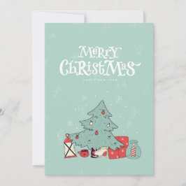 Tarjeta de Navidad Minimalista Pastel