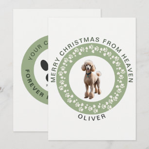 Tarjeta de Navidad Minimalista Verde Salvia para M