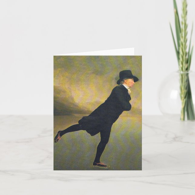 Tarjeta de Navidad - ministro patinaje (Anverso)