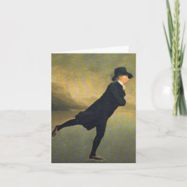 Tarjeta de Navidad - ministro patinaje