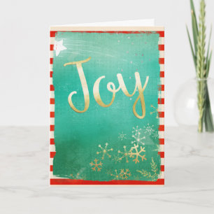Tarjeta de Navidad Modern Joy