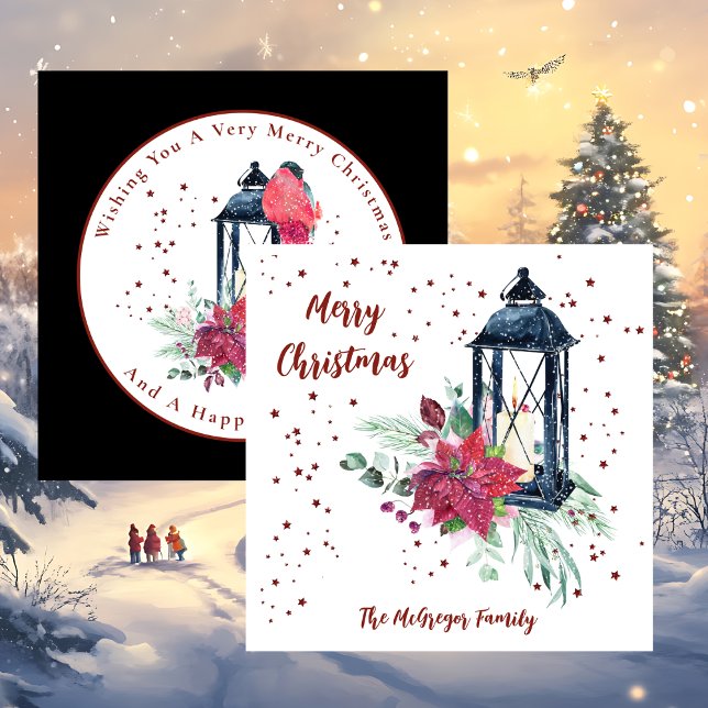 Tarjeta de Navidad Moderna Festiva (Festive Modern Christmas Card)