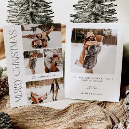 Tarjeta de Navidad Moderna Foto | Tarjeta de Vacac