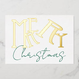 Tarjeta de Navidad moderna simple y elegante