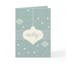 Tarjeta de navidad moderna y elegante retro