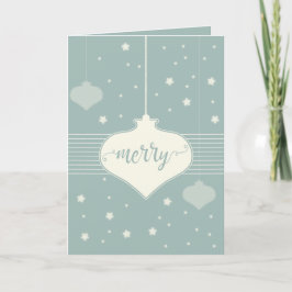 Tarjeta de navidad moderna y elegante retro