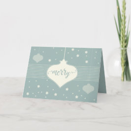 Tarjeta de navidad moderna y elegante retro