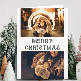 Tarjeta de Navidad Moderna y Festiva