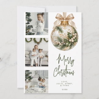 Tarjeta de Navidad moderna y vibrante