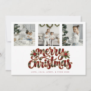 Tarjeta de Navidad moderna y vibrante