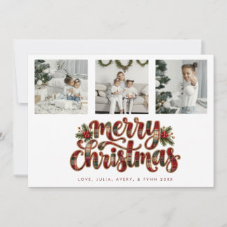 Tarjeta de Navidad moderna y vibrante