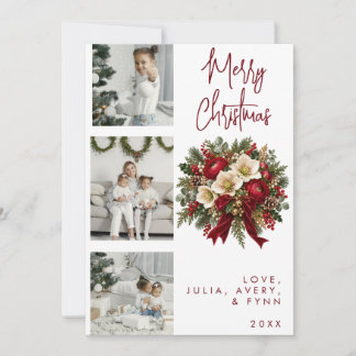Tarjeta de Navidad moderna y vibrante