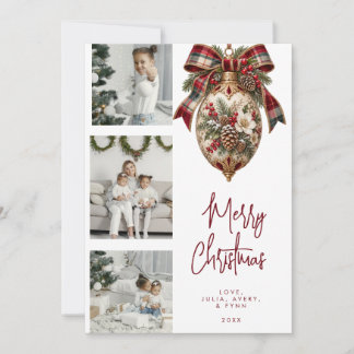 Tarjeta de Navidad moderna y vibrante