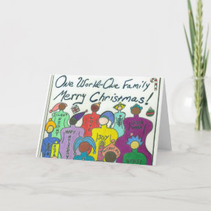 Tarjeta de Navidad multicultural
