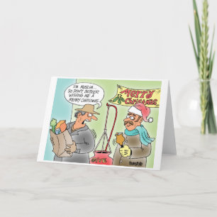Tarjeta de Navidad musulmán enojada