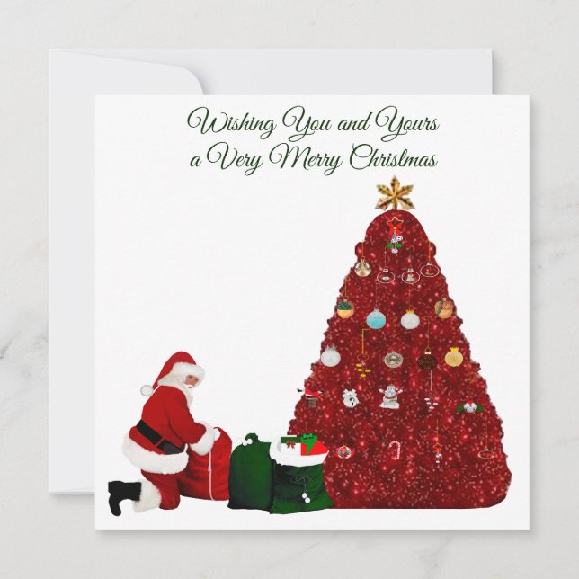 Tarjeta de Navidad muy alegre (Anverso)
