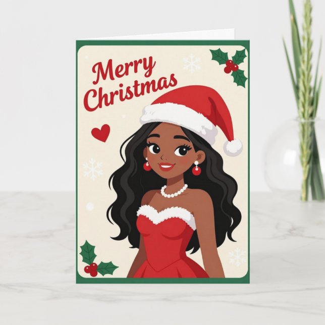 Tarjeta de Navidad muy alegre (Anverso)