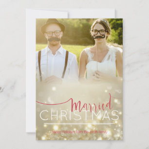 Tarjeta de Navidad: Navidad casado - foto de