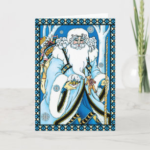 Tarjeta de Navidad: Navidad del padre con los