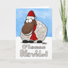 Tarjeta de Navidad navideña Personalizado de cabra