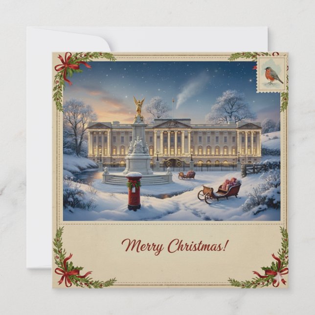 Tarjeta de Navidad Nevada (Anverso)