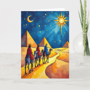 Tarjeta de Navidad Noche del Desierto