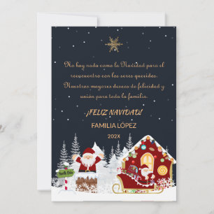 Tarjeta de Navidad Nombre Familia Personalizable