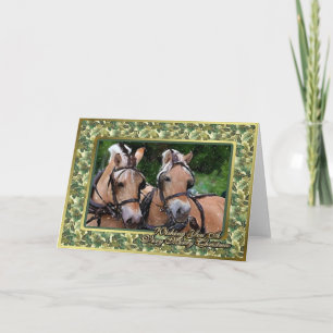 Tarjeta de Navidad noruega del espacio en blanco