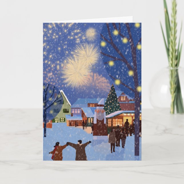 TARJETA DE NAVIDAD NOSTALGICA DE NAVIDADES PASADOS (Anverso)