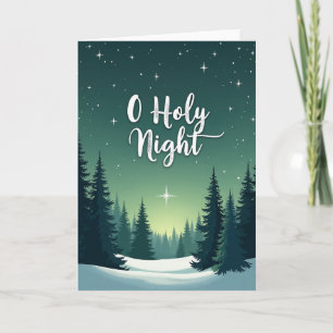 Tarjeta de Navidad O Santa Noche