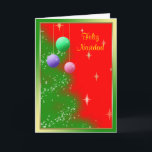 Tarjeta de Navidad - Ornamentos<br><div class="desc">Tarjeta de Navidad personalizable para felicitar a servicios queridos.</div>