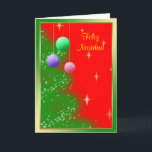 Tarjeta de Navidad - Ornamentos<br><div class="desc">Tarjeta de Navidad personalizable para felicitar a servicios queridos.</div>
