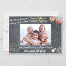 Tarjeta de Navidad para Abuelos con Imán