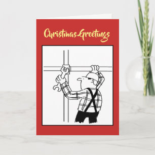 Tarjeta de Navidad para Andamiero o Andamiaje