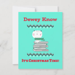 Tarjeta de navidad para bibliotecarios