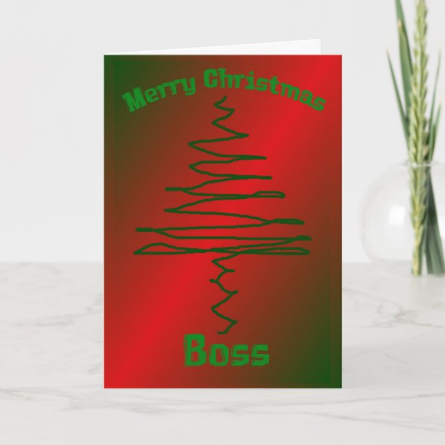Tarjeta de Navidad para Boss (Anverso)
