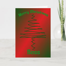 Tarjeta de Navidad para Boss