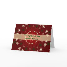 Tarjeta de Navidad para Boss especial