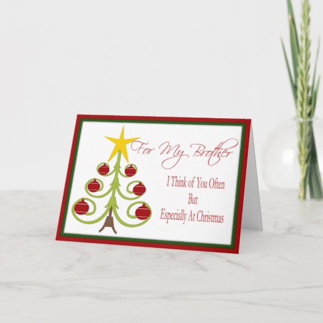 Tarjeta de Navidad para Brother (Anverso)