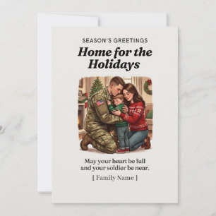 Tarjeta de Navidad para Casa por las Fiestas para 