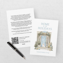 Tarjeta de Navidad para Clientes de Bienes Raíces 