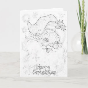 Tarjeta de Navidad para colorear para adultos