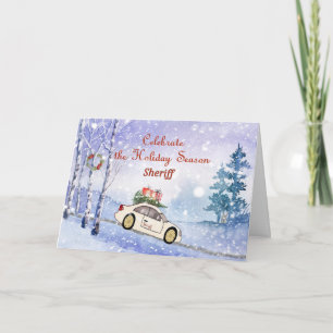 Tarjeta de navidad para el alguacil