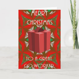 Tarjeta de Navidad para el compañero de trabajo
