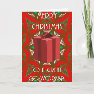 Tarjeta de Navidad para el compañero de trabajo
