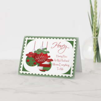 Tarjeta de Navidad para el marido