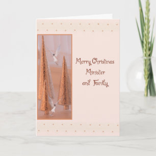 Tarjeta de Navidad para el Ministro y Familia