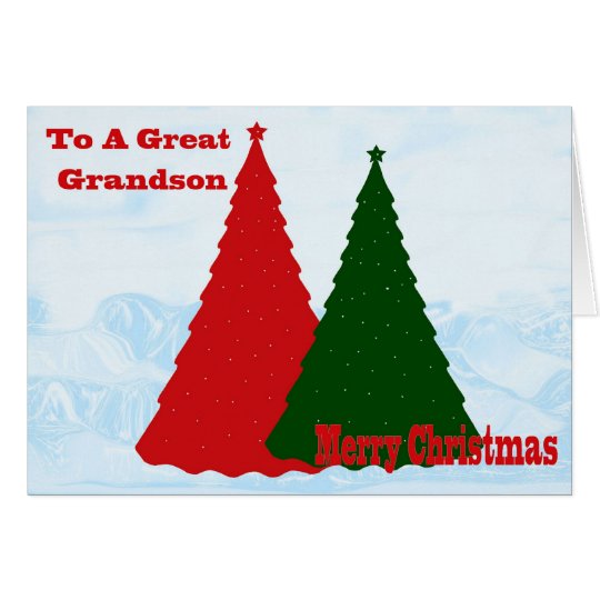Tarjeta de Navidad para el nieto
