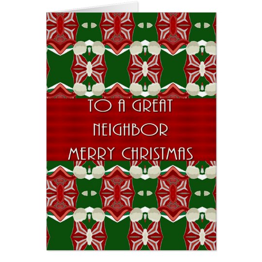 Tarjeta de Navidad para el vecino